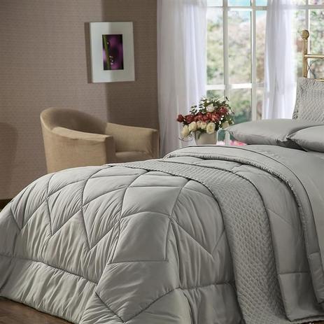 Edredom Solteiro Plumasul Summer Soft Touch 160X220Cm Cinza Menor preço em Edredom Solteiro Plumasul Summer Soft Touch 160X220Cm Cinza