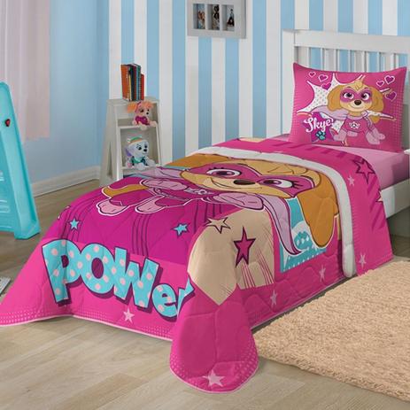 Edredom Solteiro Sky Patrulha Canina Lepper Rosa Com Fronha Menor preço em Edredom Solteiro Sky Patrulha Canina Lepper Rosa Com Fronha
