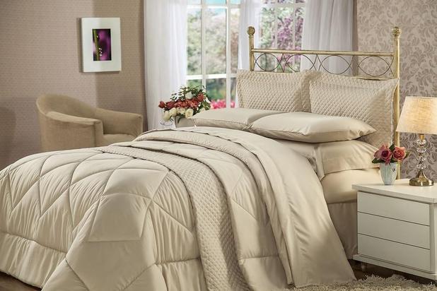 Edredom Solteiro Summer Soft Touch Marrom - Plumasul Menor preço em Edredom Solteiro Summer Soft Touch Marrom - Plumasul