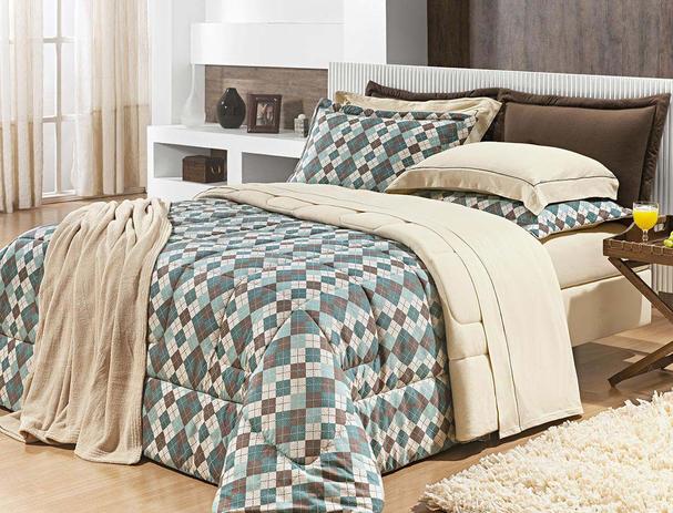 Edredom Super King Coleção Escócia Estampado Algodão com 1 peças - Bernadete casa Menor preço em Edredom Super King Coleção Escócia Estampado Algodão com 1 peças - Bernadete casa