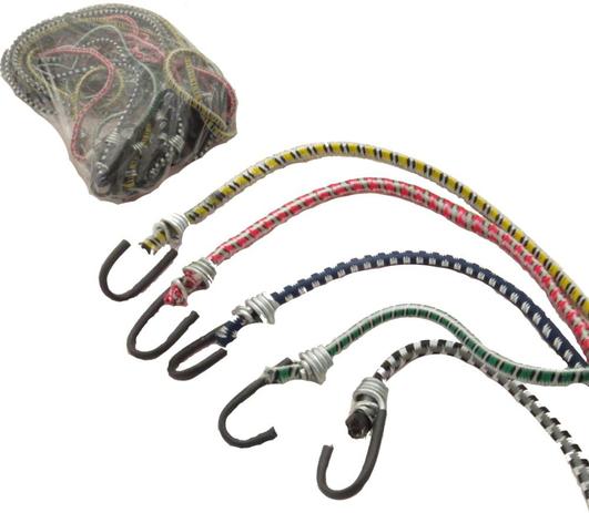 Elástico Extensor 2,0 m para Bagageiro 10 peças gancho metal - Produto nacional Menor preço em Elástico Extensor 2,0 m para Bagageiro 10 peças gancho metal - Produto nacional