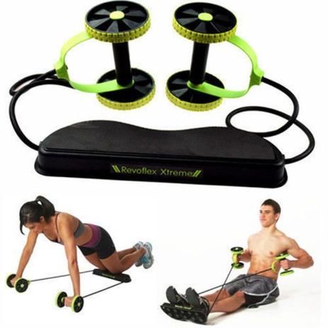 Elastico roda para exercicio abdominal revoflex aparelho fitness portatil Clearance
