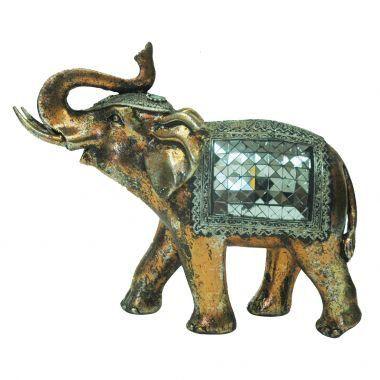 Elefante decorativo de resina 23cm x 9cm x 18,5cm - Btc decor Menor preço em Elefante decorativo de resina 23cm x 9cm x 18,5cm - Btc decor