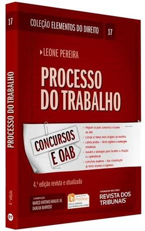 Elementos do Direito, V.17 - Processo do Trabalho - Rt Menor preço em Elementos do Direito, V.17 - Processo do Trabalho - Rt