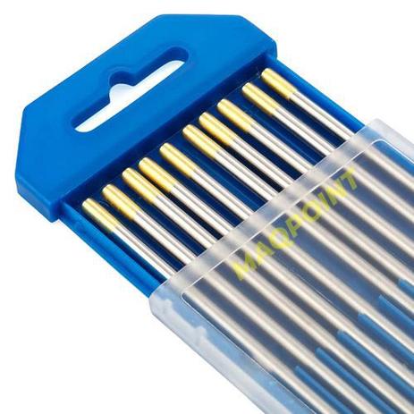 Eletrodo de Tungstênio 1,5 Lantânio Ponta Dourada 3,2mm - BRAX Menor preço em Eletrodo de Tungstênio 1,5 Lantânio Ponta Dourada 3,2mm - BRAX