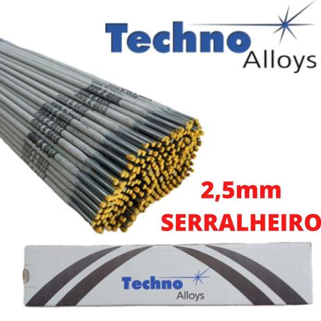 Eletrodo E6013 2,5 X 350MM SERRALHEIRO - TECHNO ALLOYS - 1Kg - Techno Alloys Solda Menor preço em Eletrodo E6013 2,5 X 350MM SERRALHEIRO - TECHNO ALLOYS - 1Kg - Techno Alloys Solda
