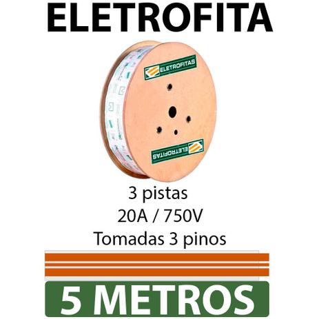 Eletrofita 3 Pistas 5 Metros 750V 20A - Eletrofitas é boa?