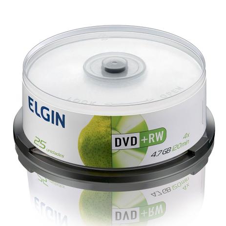 Elgin Midia DVD+RW 4,7 GB / 120 MIN / 4X BULK 25 Menor preço em Elgin Midia DVD+RW 4,7 GB / 120 MIN / 4X BULK 25