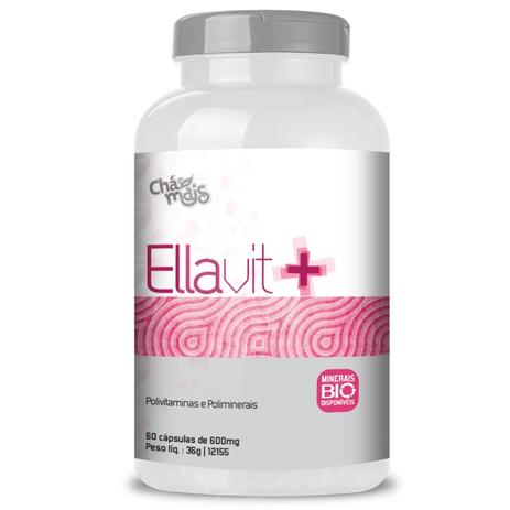 Ellavit + Multivitaminico 600mg Chá Mais 60 cápsulas Menor preço em Ellavit + Multivitaminico 600mg Chá Mais 60 cápsulas