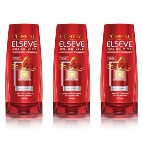 Elseve Color Revive Condicionador 400ml (Kit C/03) Menor preço em Elseve Color Revive Condicionador 400ml (Kit C/03)