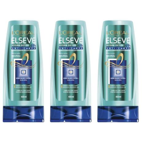 Elseve Hydra Detox Condicionador Anticaspa 400ml (Kit C/03) é boa?