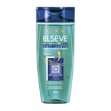 Elseve Hydra Detox Shampoo Anticaspa 400ml Menor preço em Elseve Hydra Detox Shampoo Anticaspa 400ml
