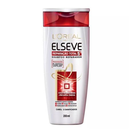 Elseve Reparador Total 5 + Reparador Shampoo 200ml Menor preço em Elseve Reparador Total 5 + Reparador Shampoo 200ml