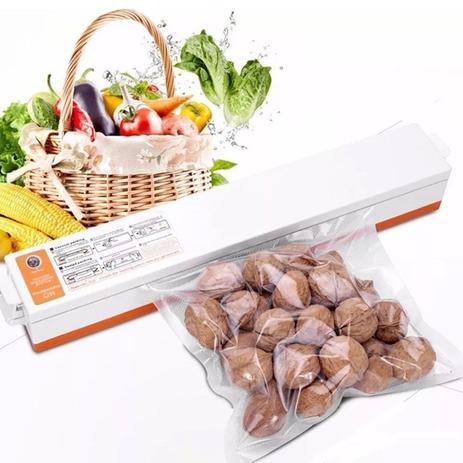 Embaladora Seladora A Vácuo Alimentos + Sacos Plásticos Sacolas Exclusivo -