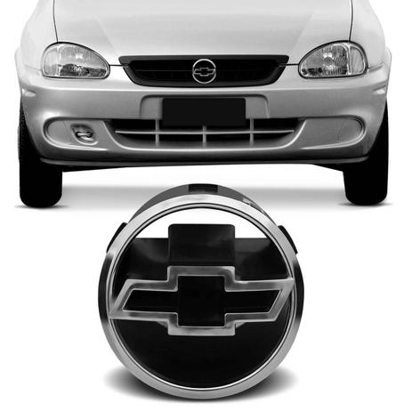 Emblema Chevrolet Grade Dianteira Corsa Classic 2000 a 2008 Cromado Encaixe Perfeito - Blawer Menor preço em Emblema Chevrolet Grade Dianteira Corsa Classic 2000 a 2008 Cromado Encaixe Perfeito - Blawer