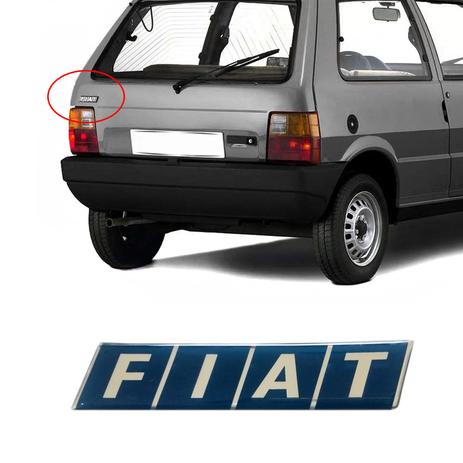 Emblema FIAT Tampa Porta Mala Uno Elba Premio 86 a 1996 1997 1998 1999 2000 2001 2002 2003 Resinado - Marcon Menor preço em Emblema FIAT Tampa Porta Mala Uno Elba Premio 86 a 1996 1997 1998 1999 2000 2001 2002 2003 Resinado - Marcon