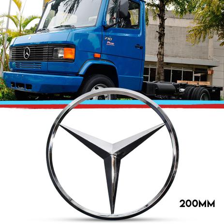 Emblema Grade Caminhão MB 709 710 912 914 Estrela 200mm - Verli é boa?