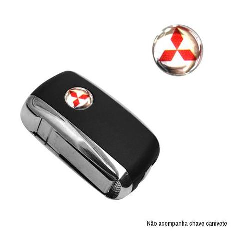 Emblema Logo Chave Canivete Mitsubishi Resinado - Ura Menor preço em Emblema Logo Chave Canivete Mitsubishi Resinado - Ura