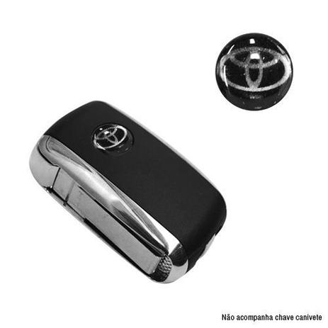 Emblema Logo Chave Canivete Toyota Resinado - Ura Menor preço em Emblema Logo Chave Canivete Toyota Resinado - Ura