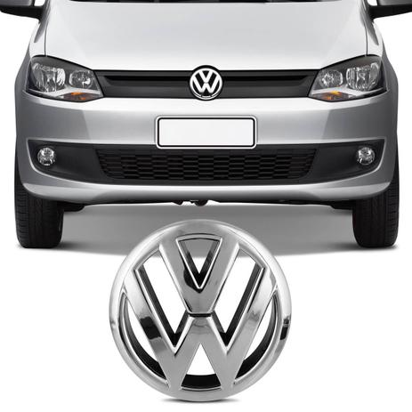 Emblema Volkswagen Grade Dianteira Fox 2010 a 2015 Cromado Encaixe Perfeito - Prime Menor preço em Emblema Volkswagen Grade Dianteira Fox 2010 a 2015 Cromado Encaixe Perfeito - Prime