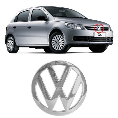 Emblema VW da Grade do Radiador Gol G5 Saveiro Voyage 2009 2010 2011 2012 Cromado - Marcon Menor preço em Emblema VW da Grade do Radiador Gol G5 Saveiro Voyage 2009 2010 2011 2012 Cromado - Marcon
