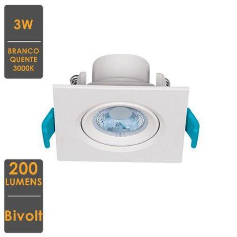 Embutido LED 3W MR11 Direcionável - 200 Lumens Só Instalar - Stella Menor preço em Embutido LED 3W MR11 Direcionável - 200 Lumens Só Instalar - Stella