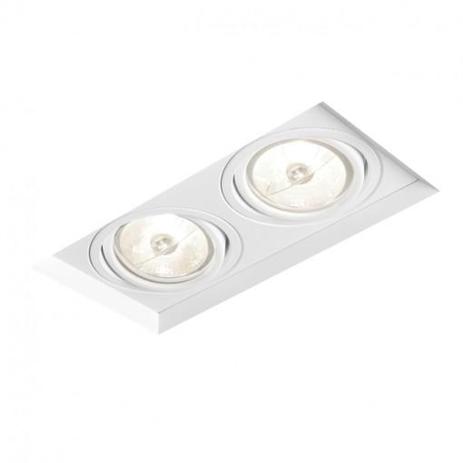 Embutido no frame ii 2 par16 50w 96x198x90mm - branco - Firstlight Menor preço em Embutido no frame ii 2 par16 50w 96x198x90mm - branco - Firstlight