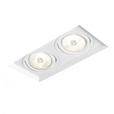 Embutido no frame ii 2 par20 50w 96x198x130mm - branco - Firstlight Menor preço em Embutido no frame ii 2 par20 50w 96x198x130mm - branco - Firstlight