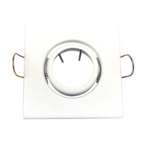 Embutido Quadrado POP Orientável para Minidicroica Branco GU10 - Bella Iluminação - DL056 Menor preço em Embutido Quadrado POP Orientável para Minidicroica Branco GU10 - Bella Iluminação - DL056