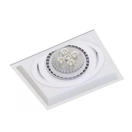 Embutido Quadrado Recuado Direcional para PAR20 Branco E27 - Impacto - 1011 Menor preço em Embutido Quadrado Recuado Direcional para PAR20 Branco E27 - Impacto - 1011