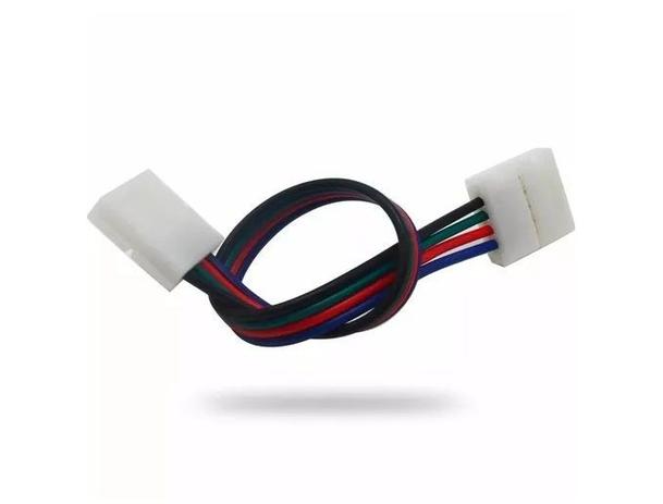 Emenda RGB Plug Conector Fio Fita Led 10mm 4 Vias 5050 3528 - Ddy Menor preço em Emenda RGB Plug Conector Fio Fita Led 10mm 4 Vias 5050 3528 - Ddy