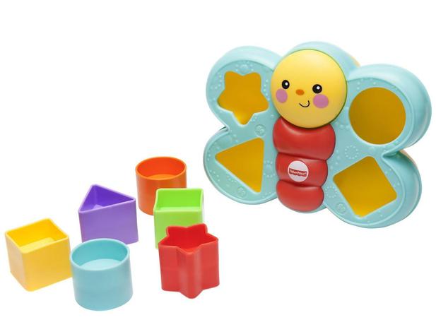 Encaixa Borboleta 7 Peças - Fisher-Price DJD80 Menor preço em Encaixa Borboleta 7 Peças - Fisher-Price DJD80