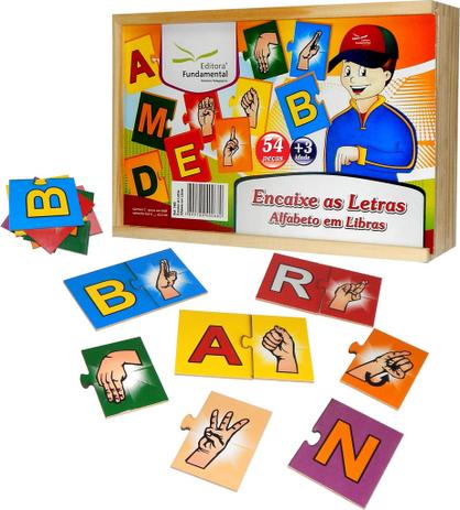 Encaixe As Letras Alfabeto Em Libras - Editora fundamental Menor preço em Encaixe As Letras Alfabeto Em Libras - Editora fundamental