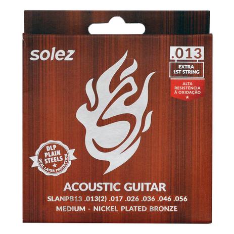 Encordoamento 0.13 Para Violão SLANPB-13 - Solez Menor preço em Encordoamento 0.13 Para Violão SLANPB-13 - Solez