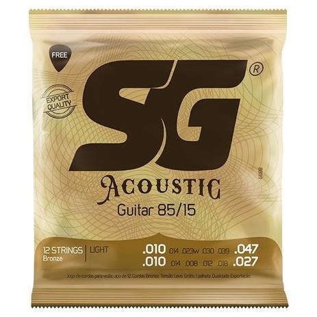 Encordoamento 010 Aço Para Violão 12 Cordas Bronze 85/15 Sg é boa?