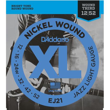 Encordoamento 012 Para Guitarra EJ-21 - DAddario - D addario Menor preço em Encordoamento 012 Para Guitarra EJ-21 - DAddario - D addario