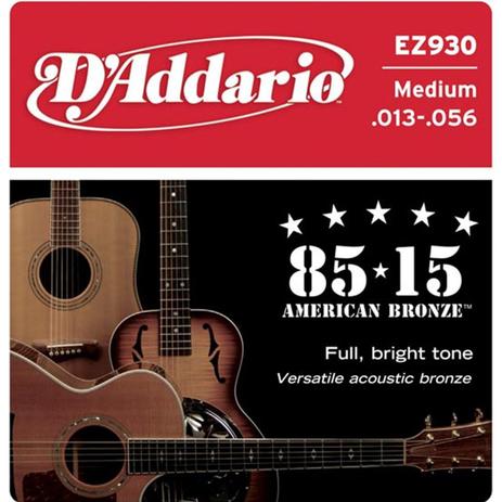 Encordoamento 013 Para Violão EZ-930 - DAddario - D addario Menor preço em Encordoamento 013 Para Violão EZ-930 - DAddario - D addario