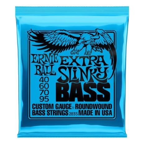 Encordoamento Baixo 4 Cordas 040-095 Extra Slinky Nickel P02835 Ernie Ball Menor preço em Encordoamento Baixo 4 Cordas 040-095 Extra Slinky Nickel P02835 Ernie Ball