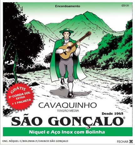 Encordoamento Cavaco aço São Gonçalo Menor preço em Encordoamento Cavaco aço São Gonçalo