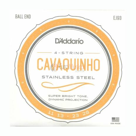 Encordoamento Cavaco D Addario EJ93 - Daddario Menor preço em Encordoamento Cavaco D Addario EJ93 - Daddario