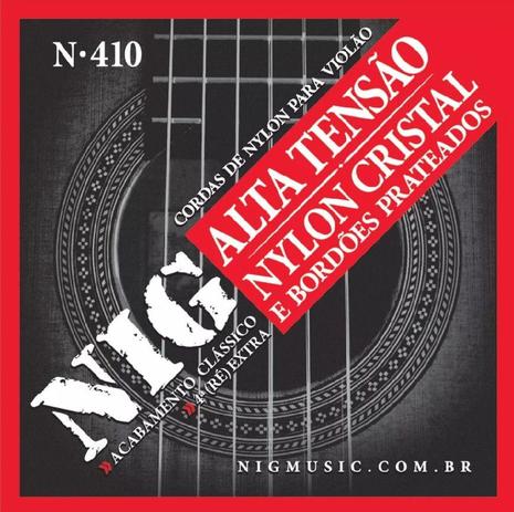 Encordoamento Cordas NIG Violão Nylon Tensão Alta N410 Menor preço em Encordoamento Cordas NIG Violão Nylon Tensão Alta N410