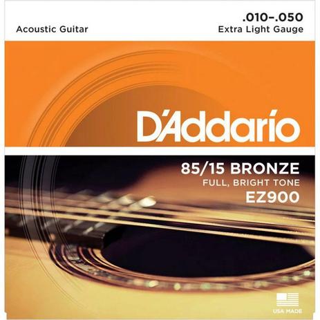 Encordoamento Daddario Para Violão Aço 010 Ez900-b Menor preço em Encordoamento Daddario Para Violão Aço 010 Ez900-b