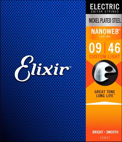 Encordoamento de guitarra elixir 09 custom light 2027 (3215) Menor preço em Encordoamento de guitarra elixir 09 custom light 2027 (3215)