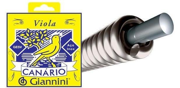 Encordoamento giannini canário - para viola aço inox gesv Menor preço em Encordoamento giannini canário - para viola aço inox gesv