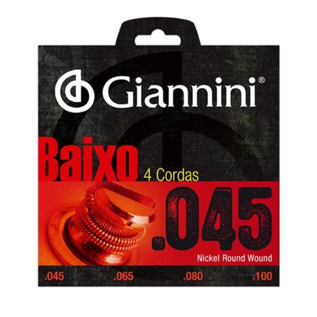 Encordoamento Giannini GEEBRS 045 para contrabaixo Menor preço em Encordoamento Giannini GEEBRS 045 para contrabaixo