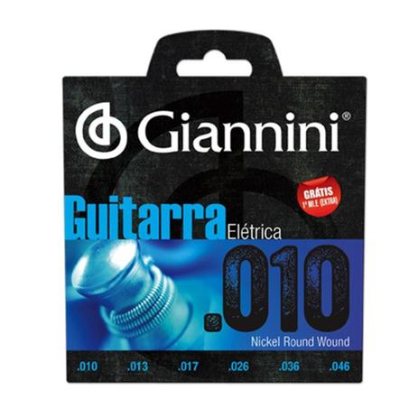 Encordoamento Giannini GEEGST10 - 010-046 para Guitarra é boa?