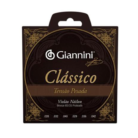 Encordoamento Giannini GENWPA para Violao - Nylon - PESADA Menor preço em Encordoamento Giannini GENWPA para Violao - Nylon - PESADA