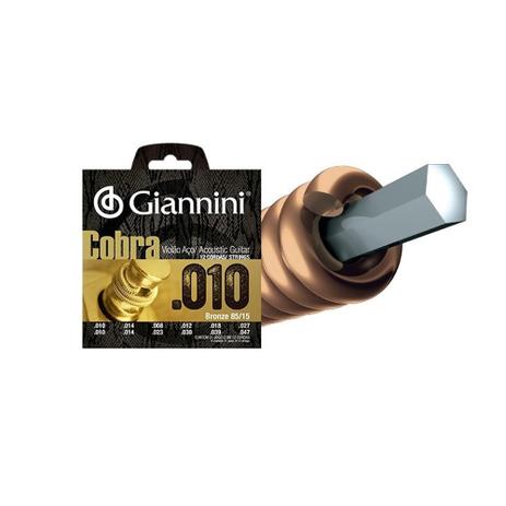 Encordoamento Giannini P/ Violão de 12 Cordas GEEF12EF Tensao Leve - EC0364 Menor preço em Encordoamento Giannini P/ Violão de 12 Cordas GEEF12EF Tensao Leve - EC0364