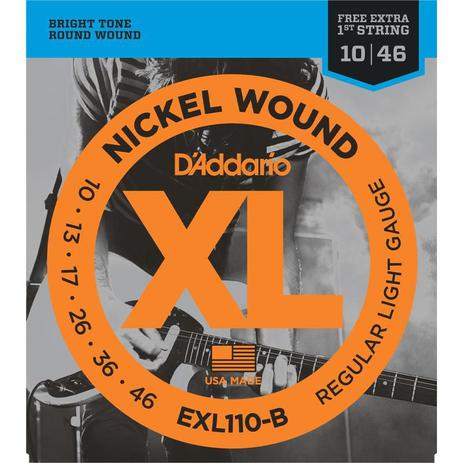 Encordoamento Guitarra Daddario .010 EX110 Nickel Wound Menor preço em Encordoamento Guitarra Daddario .010 EX110 Nickel Wound