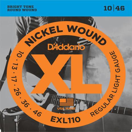 Encordoamento Guitarra Daddario EXL110 .010-.046 Menor preço em Encordoamento Guitarra Daddario EXL110 .010-.046